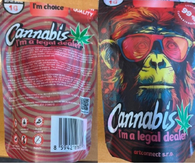 Bylinný výrobek určený ke kouření zn. I´m choice Cannabis I´m a legal dealer, artconnect s.r.o., 1 g 99%: Fotografie